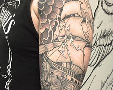 Tatoueurs en guests à Bordeaux au Perce Muraille.
