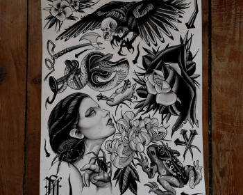 Tatoueurs en guests à Bordeaux au Perce Muraille.